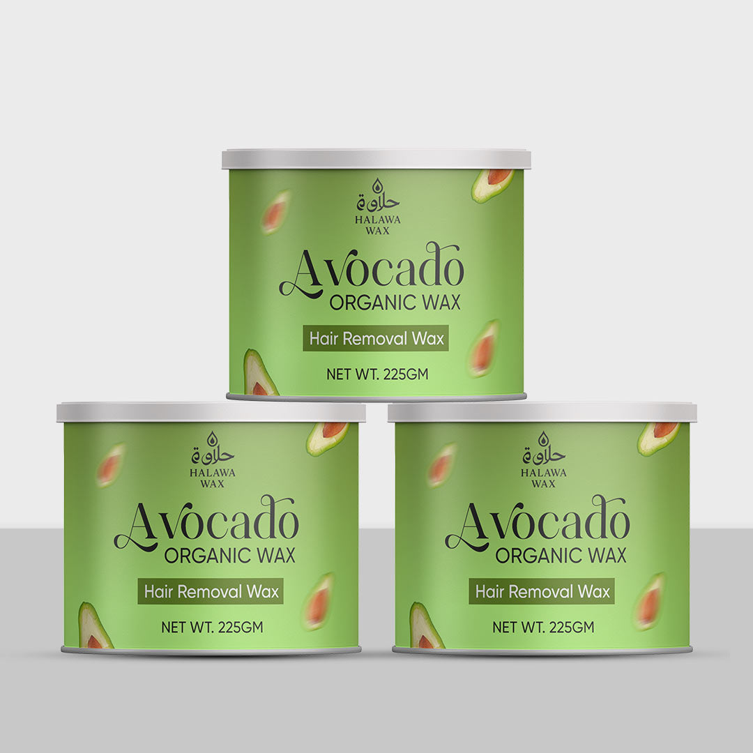 Avocado Organic Wax Pack of 3 (Free Spatula)